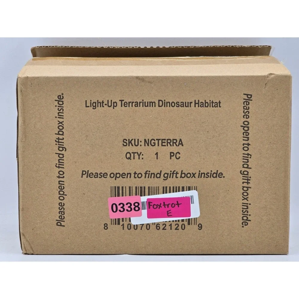 NEW Dinosaur Habitat Light-Up Terrarium Kit for Kids with Plants and Gemstones